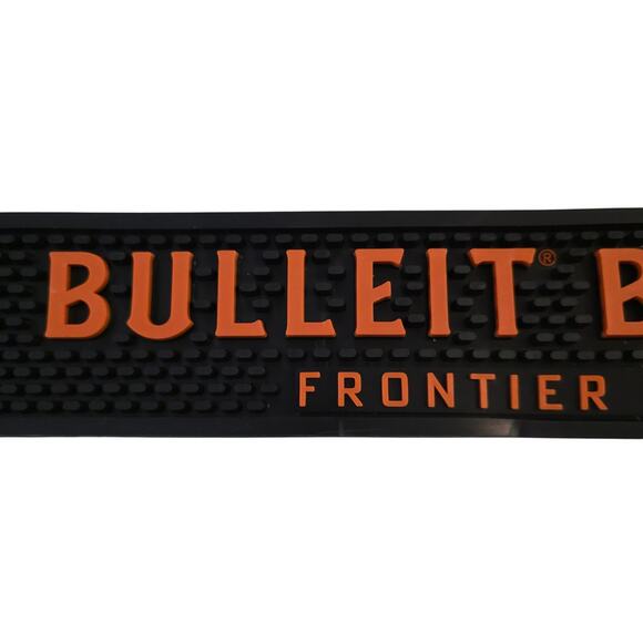 Bulleit Frontier Whiskey Rubber Bar Mat 21in long. Bar must have. Bartender Cool - Picture 1 of 8
